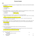 Acctg 11 Finals Q2 And Q3 Answerkey Chapter 6 Financial Assets QUIZ