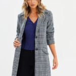 Atmos Here Renee Wool Blend Check Coat Check Coat Autumn Fashion