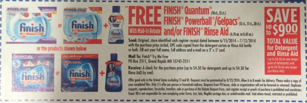 Finish Mail In Rebate Offers FREE At Kroger Kroger Krazy