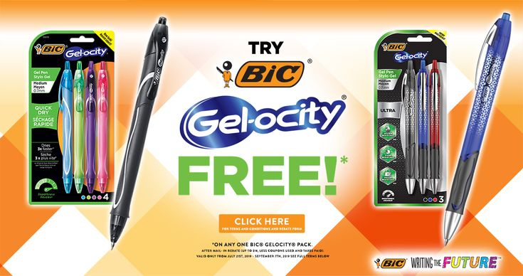 Get BIC Gel ocity Pens For FREE After Mail in Rebate Get Free Makeup 