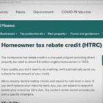 Homeowner Tax Rebate Credit Coming Timeline For Getting Your Check