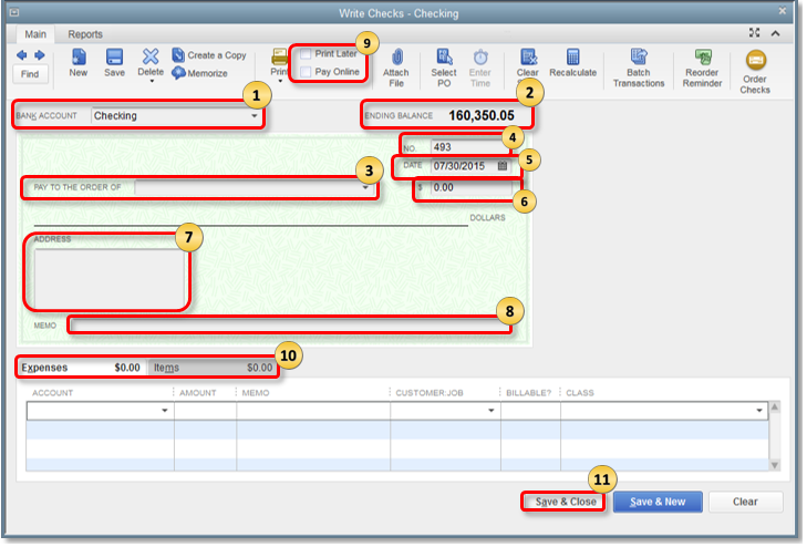 How To Create Modify Print Checks In QuickBooks Desktop