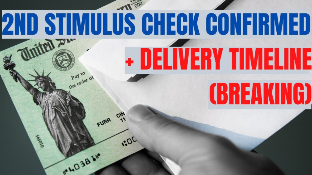 How To Get Second Stimulus Check Second Stimulus Check Confirmed More 