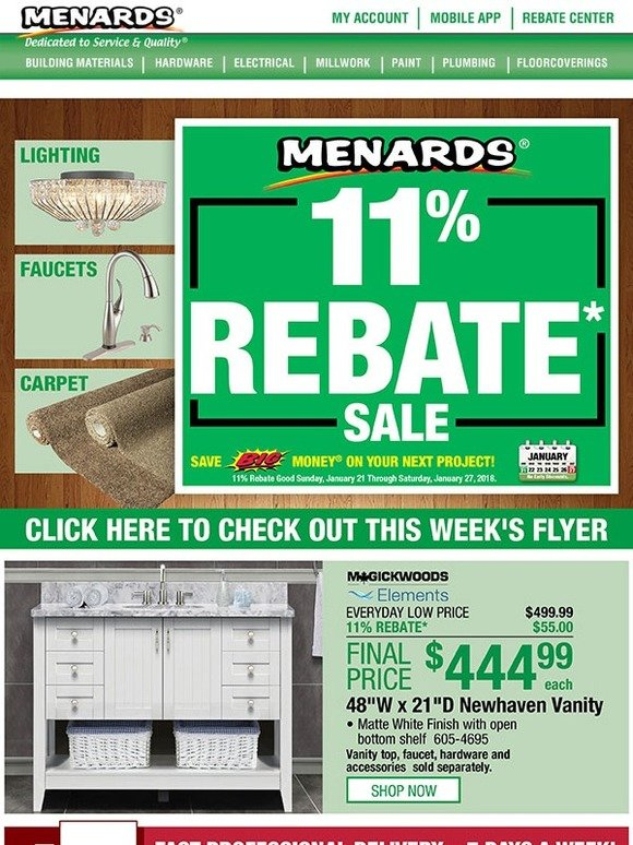 Is Menards 11 Rebate On Everything Printable Form 2022