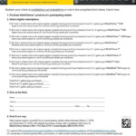 Mobil 1 Rebate Forms Printable Rebate Form