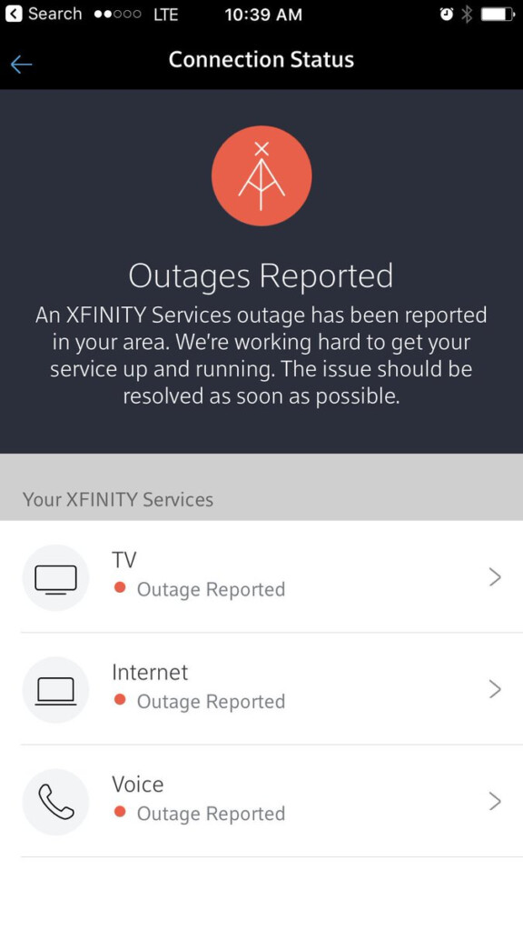 Murali Krishnan On Twitter comcast Has XFINITY outage For Past 