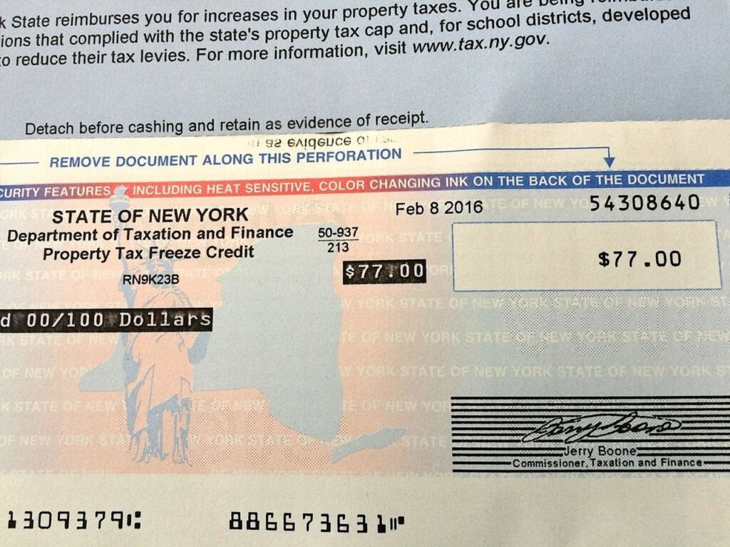 NY To Homeowners Your Tax Rebate Check Is Almost In The Mail 