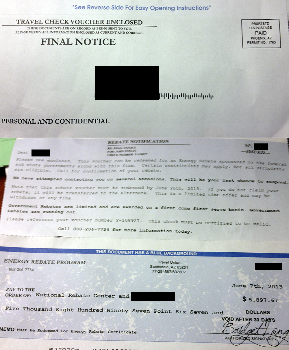 Old Scam Resurfaces From Travel Union This Time As An Energy Rebate