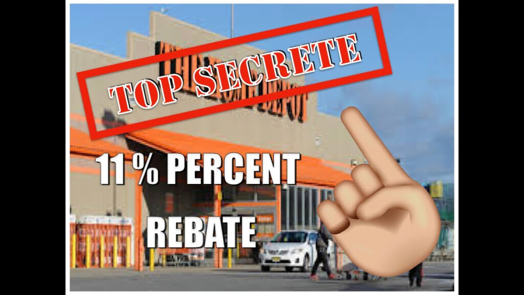 SECRETE HOME DEPOT REBATE HACK YouTube