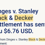 Settlement Rebates Checks In The Mail From Black Decker Kroger