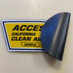 2022 CA Clean Air Vehicle Decal Removable Magnet Slap Pass