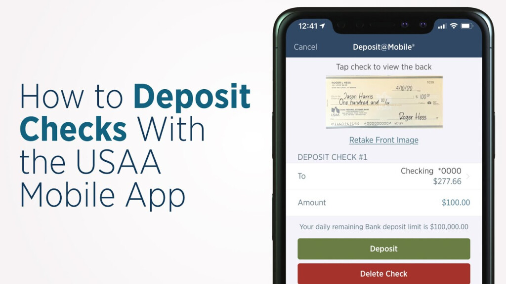 7Deposit Checks From IPhone With USAA Deposit Mobile Quickpwn