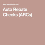 Auto Rebate Checks ARCs Backyard Landscaping Checks Backyard