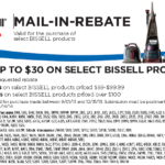 Bissell 30 Check Rebate