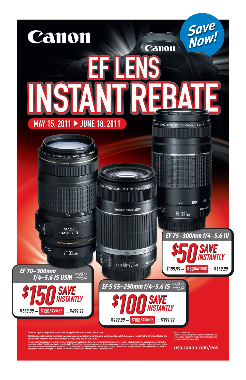 Canon Lens Rebates