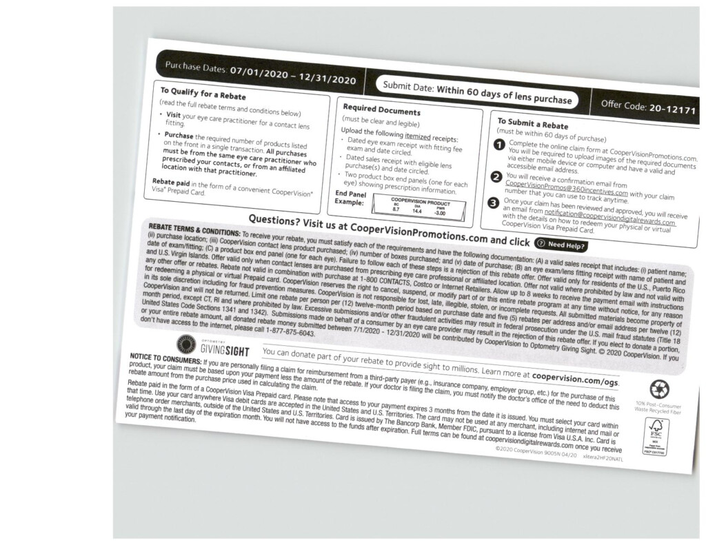 Coopervision Rebate page 002 McMillin Eyecare