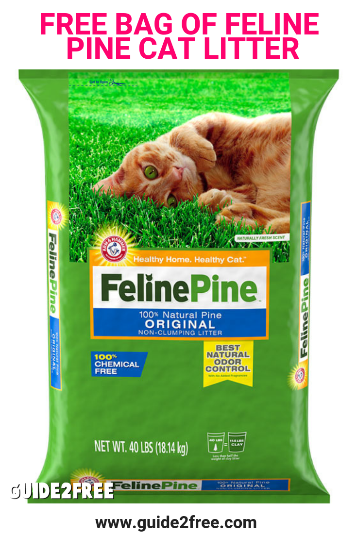 FREE Bag Of Feline Pine Cat Litter Guide2Free Samples Pine Cat 