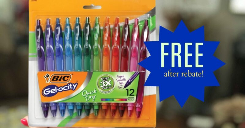 FREE BiC Gel Ocity Pens With Kroger Mega Event after Rebate 