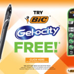 Free Pack Of BIC Gel ocity Pens After Rebate Limit 2 Kollel Budget