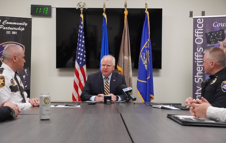 Governor Walz Visits Moorhead Touting Plan For Walz Checks Lakes 