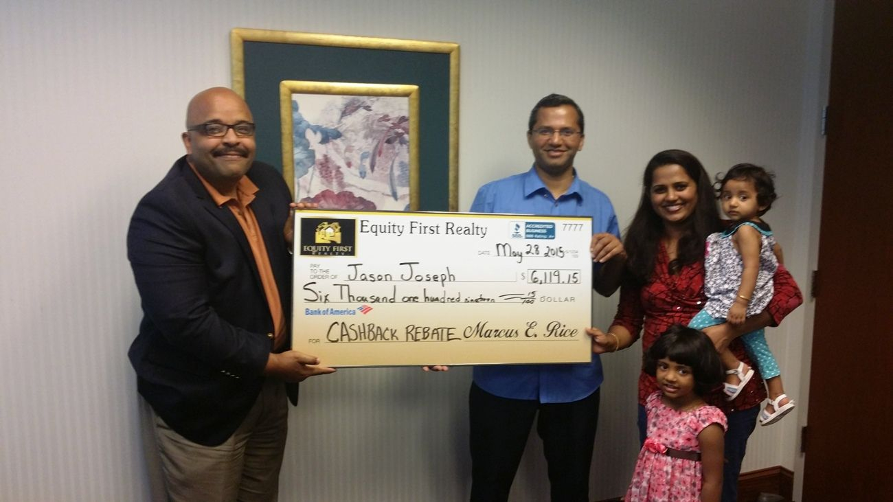 Homebuyer Receives 6 119 Real Estate Rebate Check VA Home Buying 