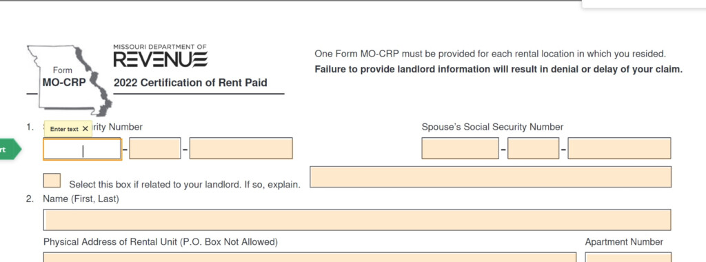 How To Apply For Rent Rebate Missouri Eligibility Application 