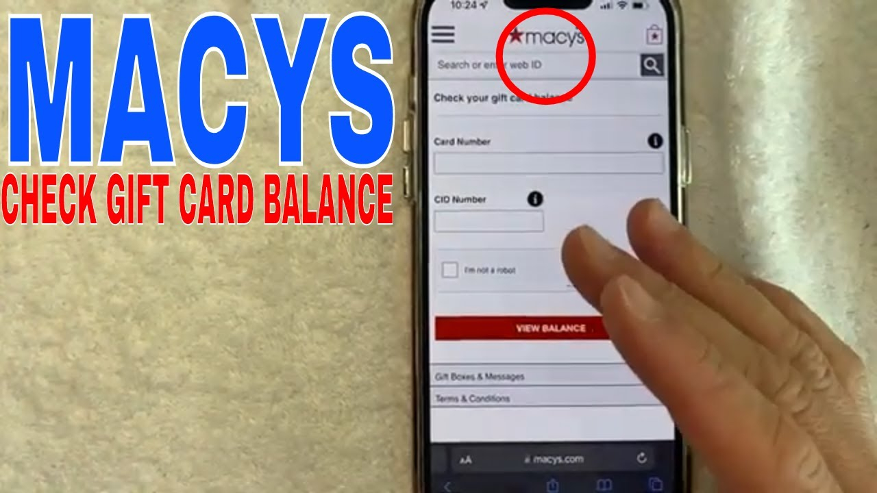 How To Check Macys Gift Card Balance YouTube