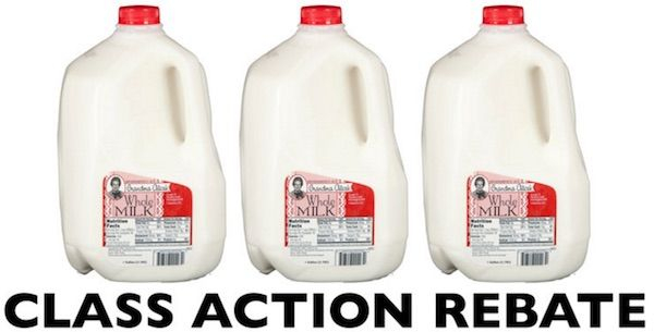 HUGE Rebate From Milk Class Action Rebates Buy Milk Milk