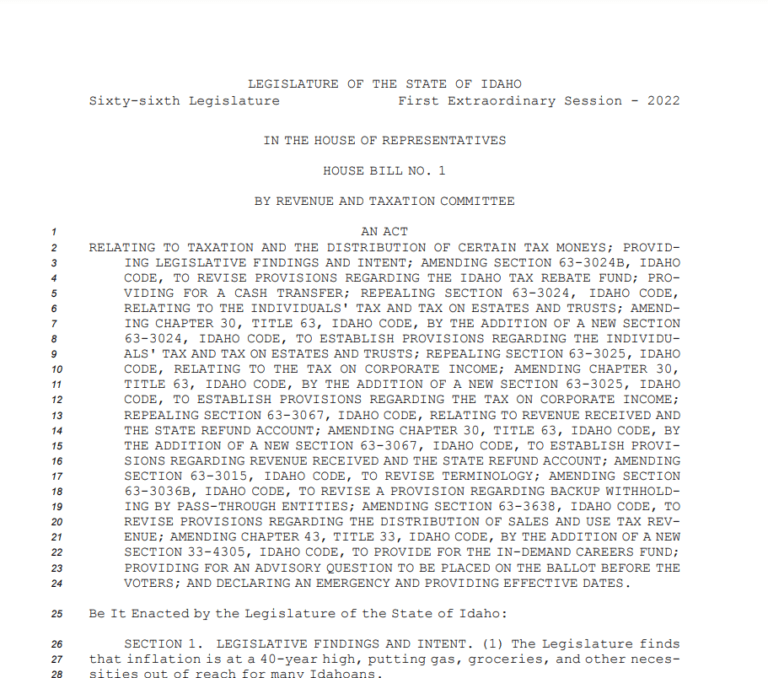 Idaho Renters Rebate 2023 Printable Rebate Form