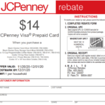 Jcpenney Black Friday Mail In Rebate Forms Printable Rebate Form