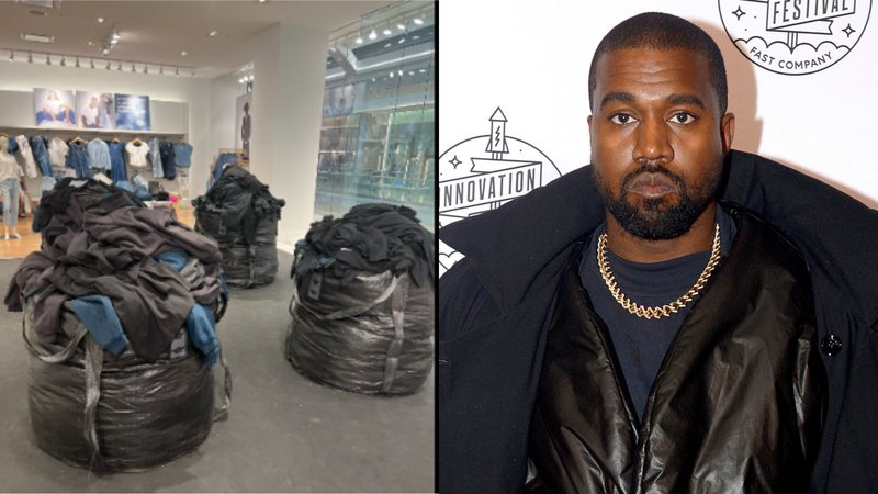 Kanye West Rebate Cr ticas Por Vender Roupas Em Sacos De Lixo Sou 