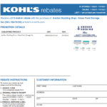 Kohls Rebate Hamilton Beach Printable Rebate Form