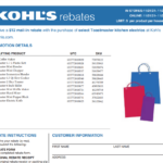 Kohls Rebate Status Application Form Printable Rebate Form