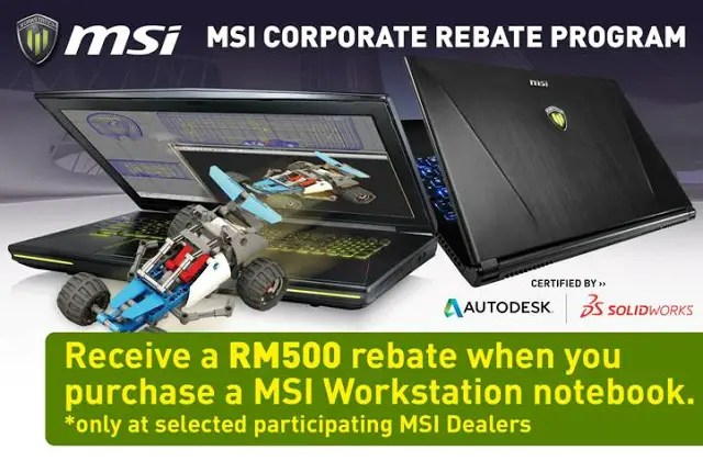 MSI Malaysia Announces Corporate Rebate Program For Corporate Users Who 