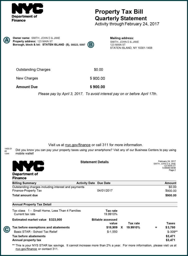 Nyc Dof Property Tax Pay Online Property Walls