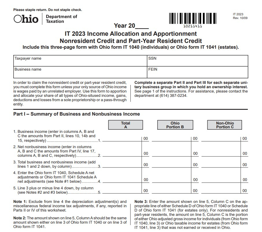 Ohio Renters Rebate 2023 Printable Rebate Form RentersRebate