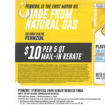 Pennzoil Rebate Status Printable Rebate Form