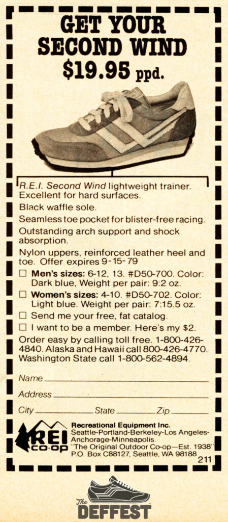 REI Second Wind 1979 Vintage Sneaker Ad The Deffest Vintage 