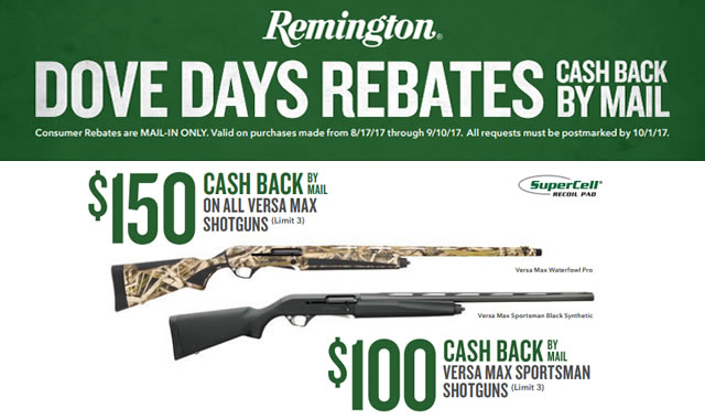 Remington Rebate Dove Days Rebates Sportsman s Outdoor Superstore