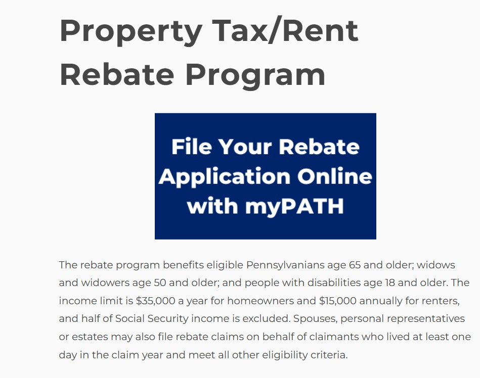 Rent Rebate Check Rent Rebates