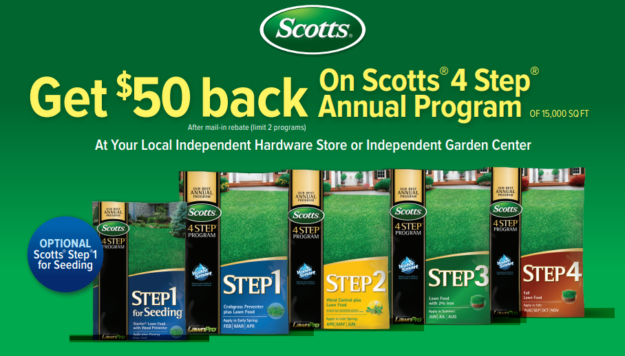 Scotts 4 Step Rebate 2022 Ace Hardware Printable Rebate Form