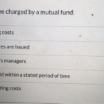 Solved A 12b 1 Fee Is A Fee Charged By A Mutual Fund To Chegg