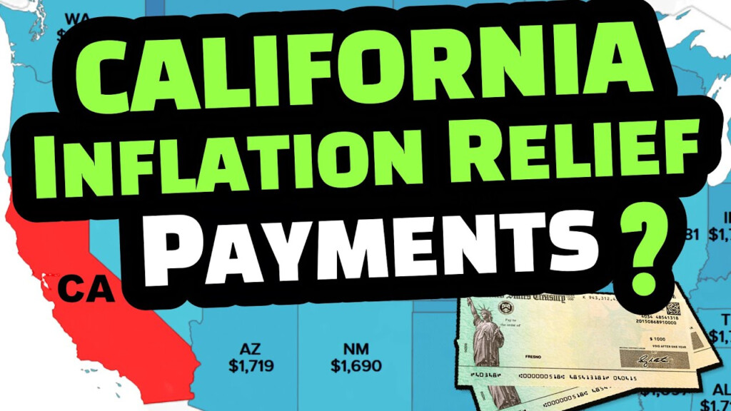 STIMULUS CHECK CALIFORNIA CALIFORNIA INFLATION RELIEF PAYMENTS DATES 