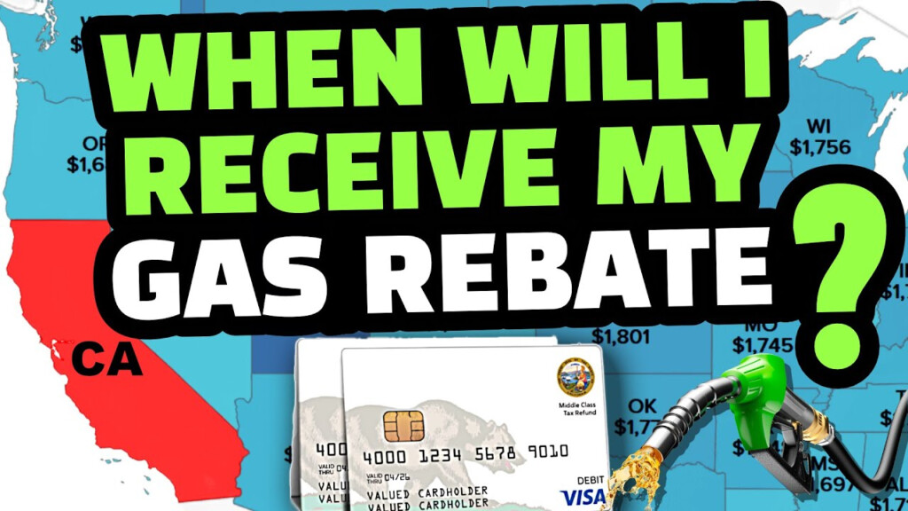 STIMULUS CHECK CALIFORNIA WHEN WILL I RECEIVE MY GAS REBATE YouTube