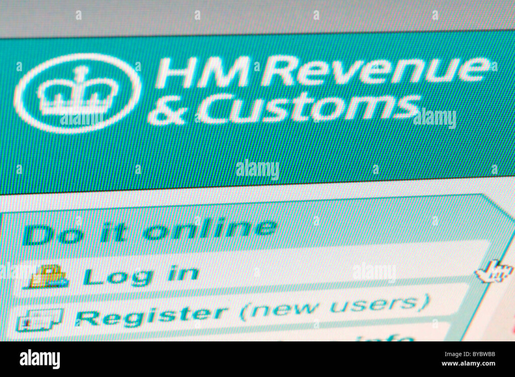 Tax Form Hm Revenue Website Hi res Stock Photography And Images Alamy