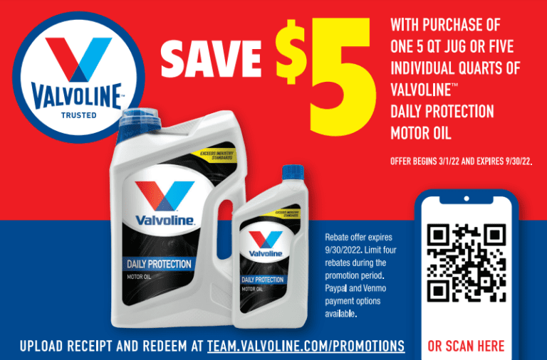 Valvoline Printable Rebate Form