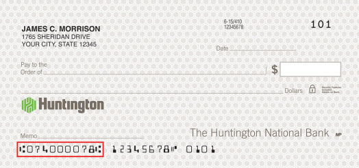 What Is Huntington Routing Number 4 Ways To Find Your Routing Number