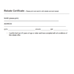 White Claw Printable Rebate Form