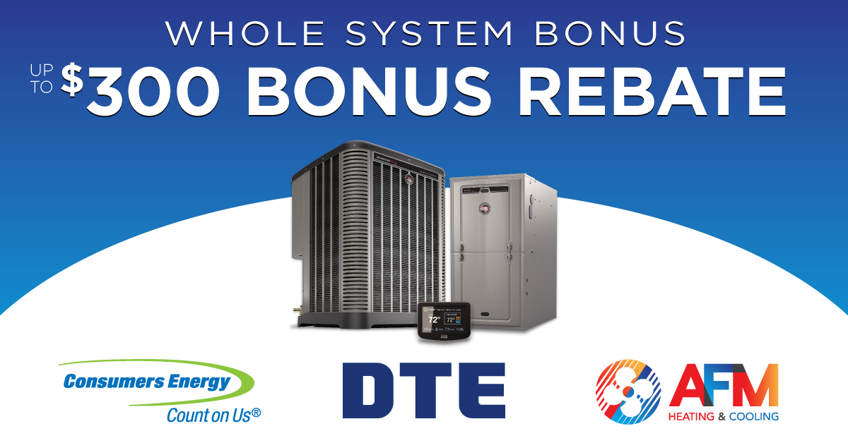 Whole System Bonus Promotion From DTE Consumers Energy Up To 300